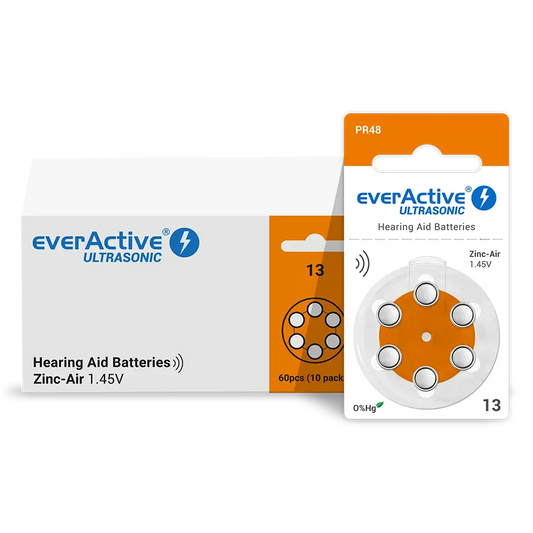 everActive ULTRASONIC 13 Batteries 6er Pack Hearing Aid - MIZO.at