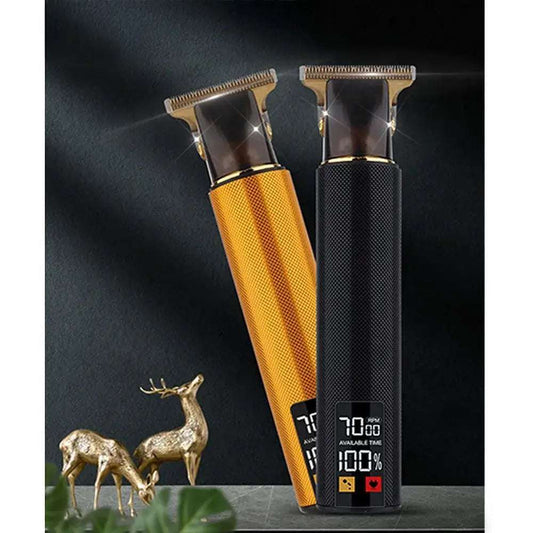 T9 Hair Clipper with LED Display & Combs – Orange