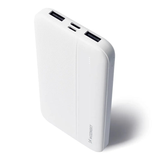 Wozinsky 10000mAh Powerbank White | Slim Dual USB Charger - MIZO.at