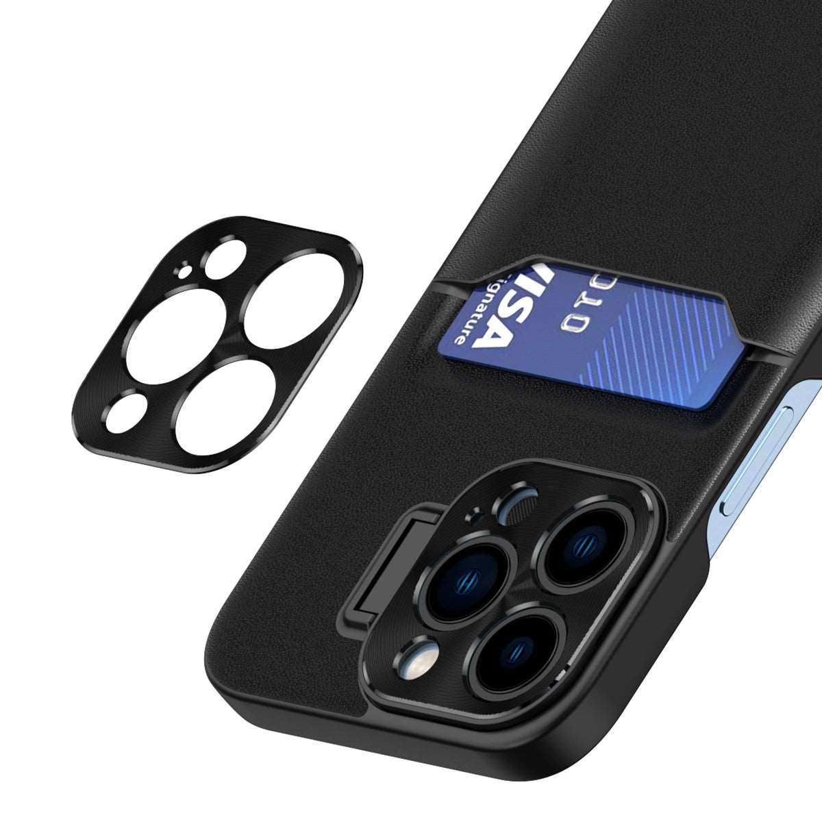 iPhone 14 Pro Max Leder Wallet Case – Kartensteckplatz Ständer - MIZO.at