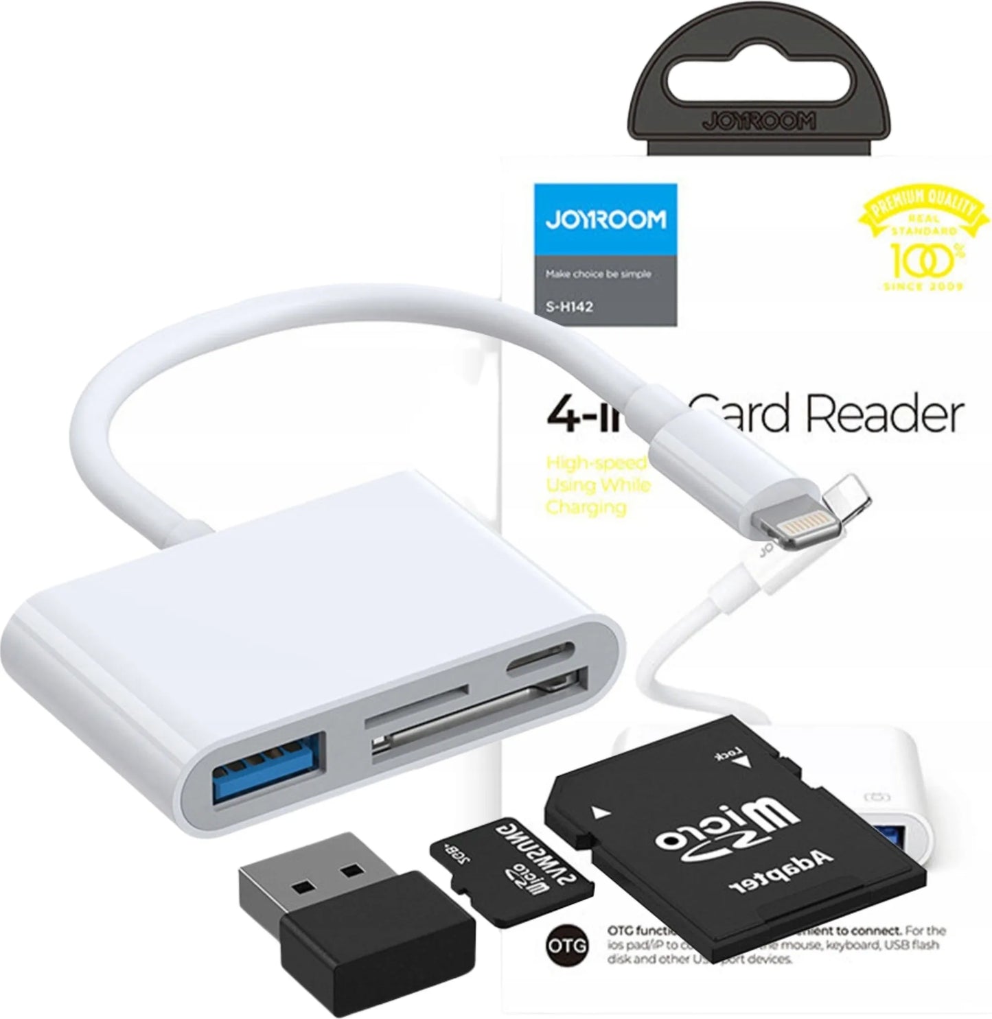 iPhone OTG Adapter Lightning USB SD Kartenleser 4 in 1 Joyroom - MIZO.at