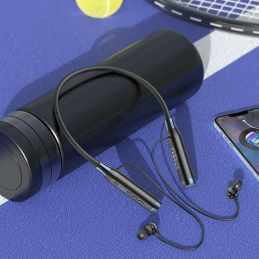Hoco ES62 Wireless Earphones Bluetooth Neck Hang Schwarz - MIZO.at