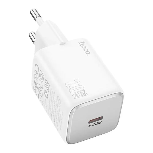 Hoco USB-C QC PD 20W N40 Schnellladegerät Weiß - MIZO.at