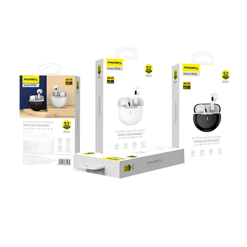 Pavareal True Wireless Ohrhörer – Weiß Komfortabel Hochwertiger Sound - MIZO.at