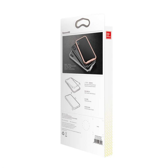 iPhone XS Case Magnetite Hardware – Premium Silber Schutz - MIZO.at