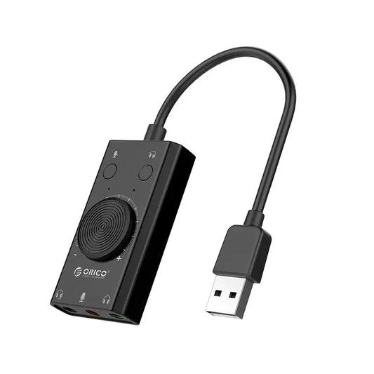 Orico SC2 USB-A External Sound Card – Black - MIZO.at
