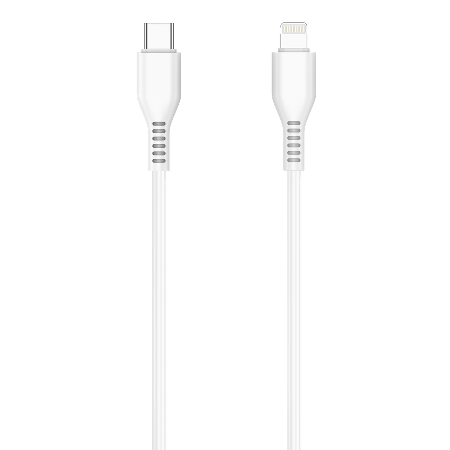 Jellico KDS-30 Lightning PD Ladekabel 20W USB-C Schnellladen Weiß - MIZO.at