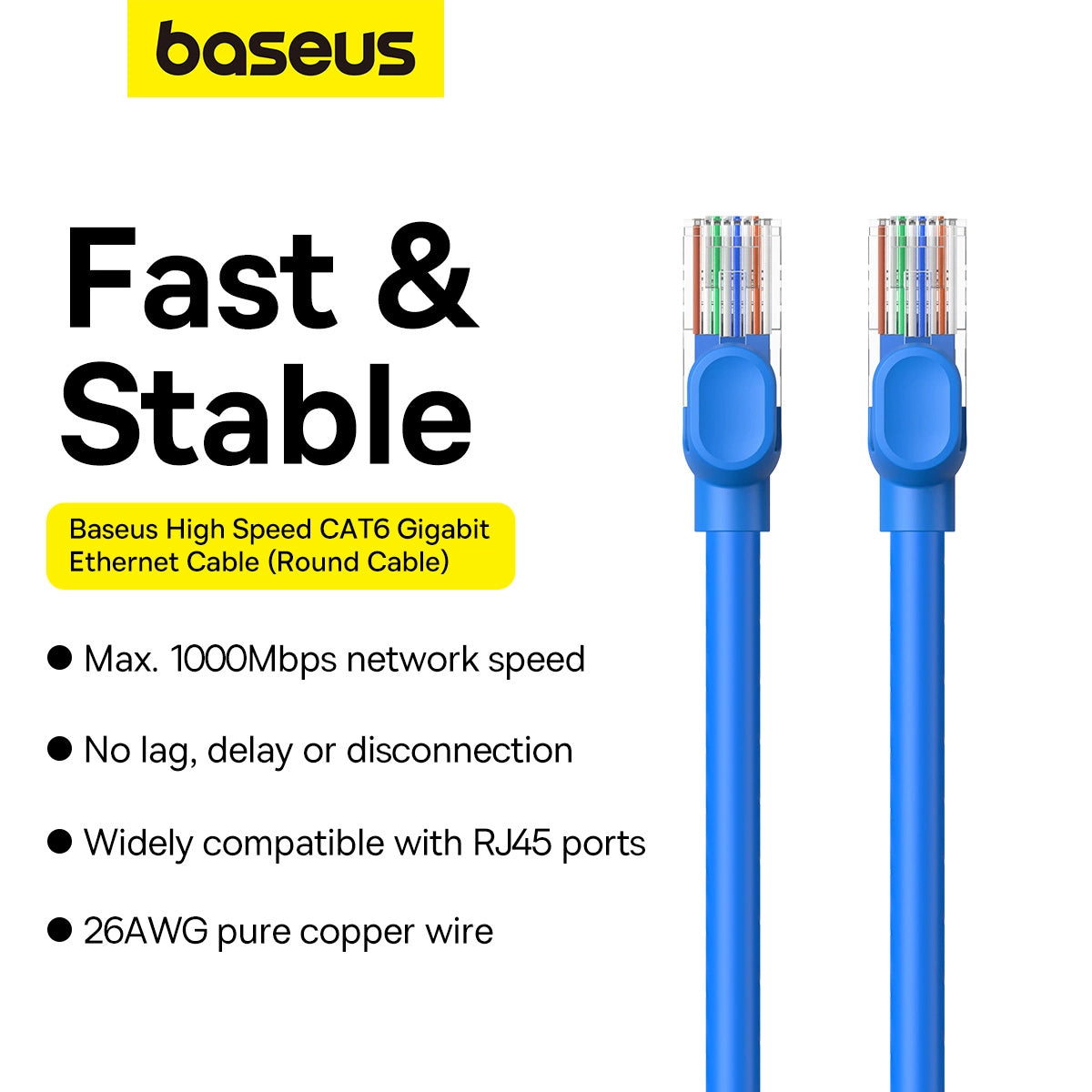 High-Speed Cat-6 RJ45 Ethernet-Kabel 5 m | Netzwerk & Gaming - MIZO.at