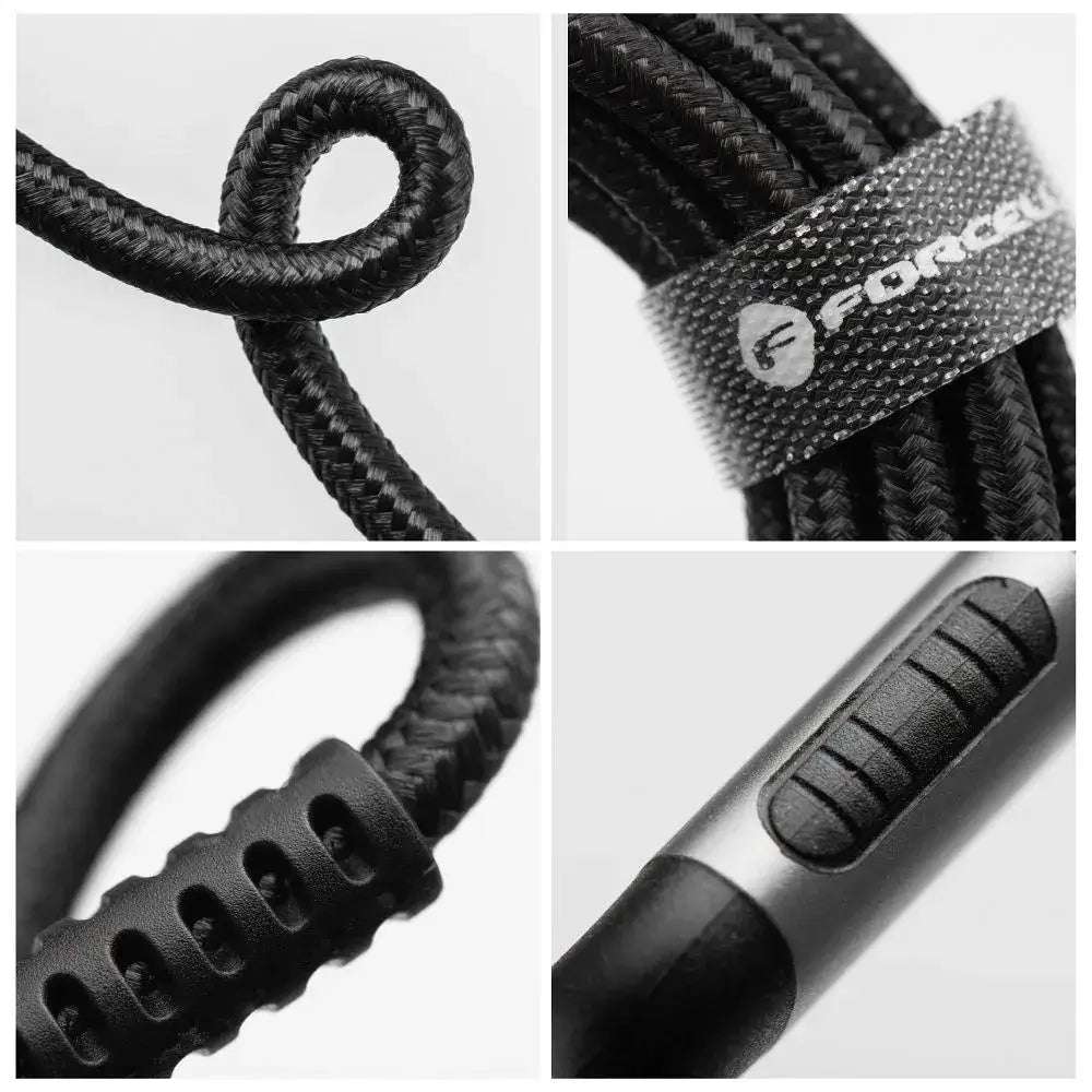 FORCELL C256 Ladekabel USB-A auf Type-C 66W QC4.0 – 0.5m, Schwarz - MIZO.at