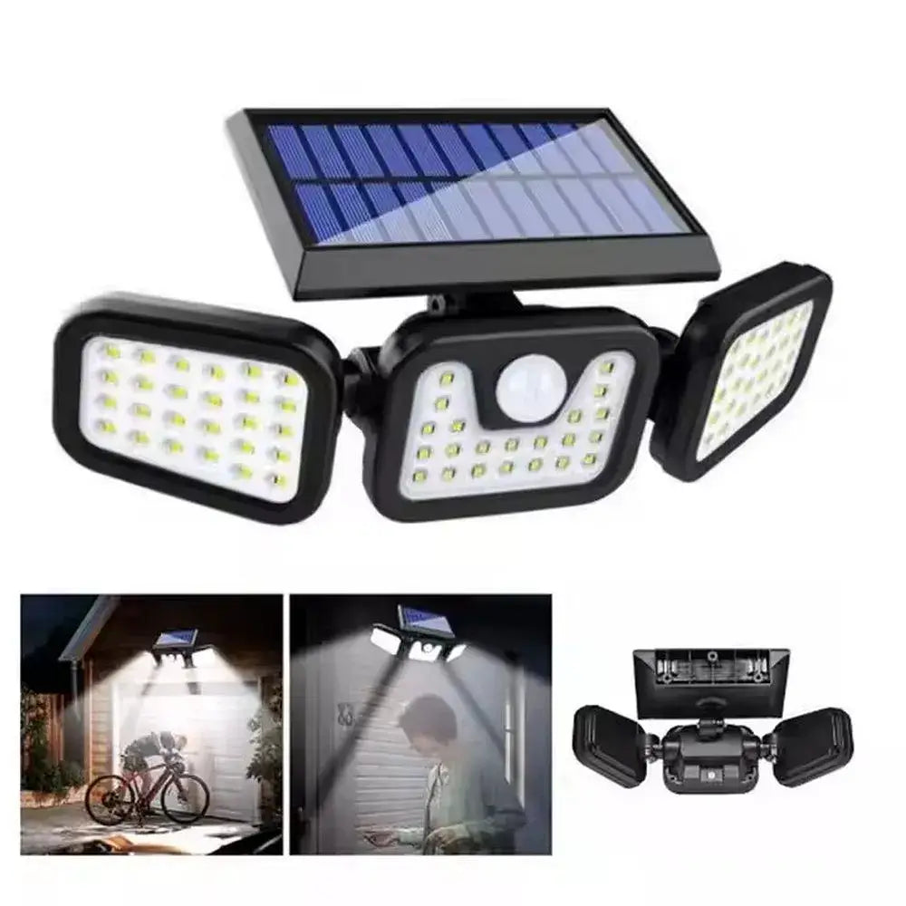 Solar-Wandleuchte 74 LED – IP65 Outdoor mit Automatik - MIZO.at