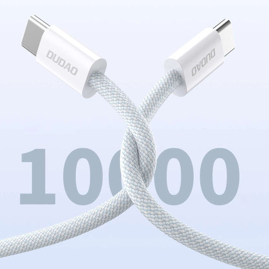 Dudao USB-C to USB-C Cable | Light Blue, 2m Long, Fast Charging - MIZO.at