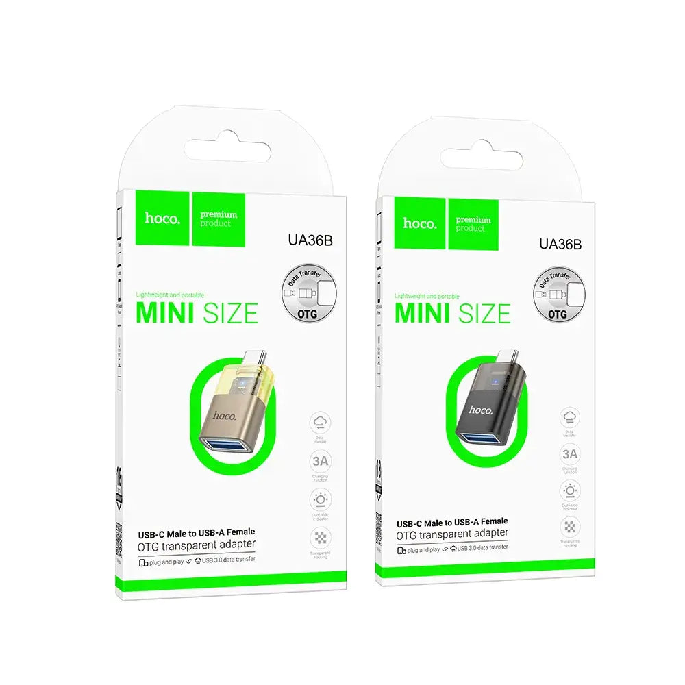 HOCO UA36B OTG Adapter Type-C auf USB-A – Gold, Aluminium - MIZO.at