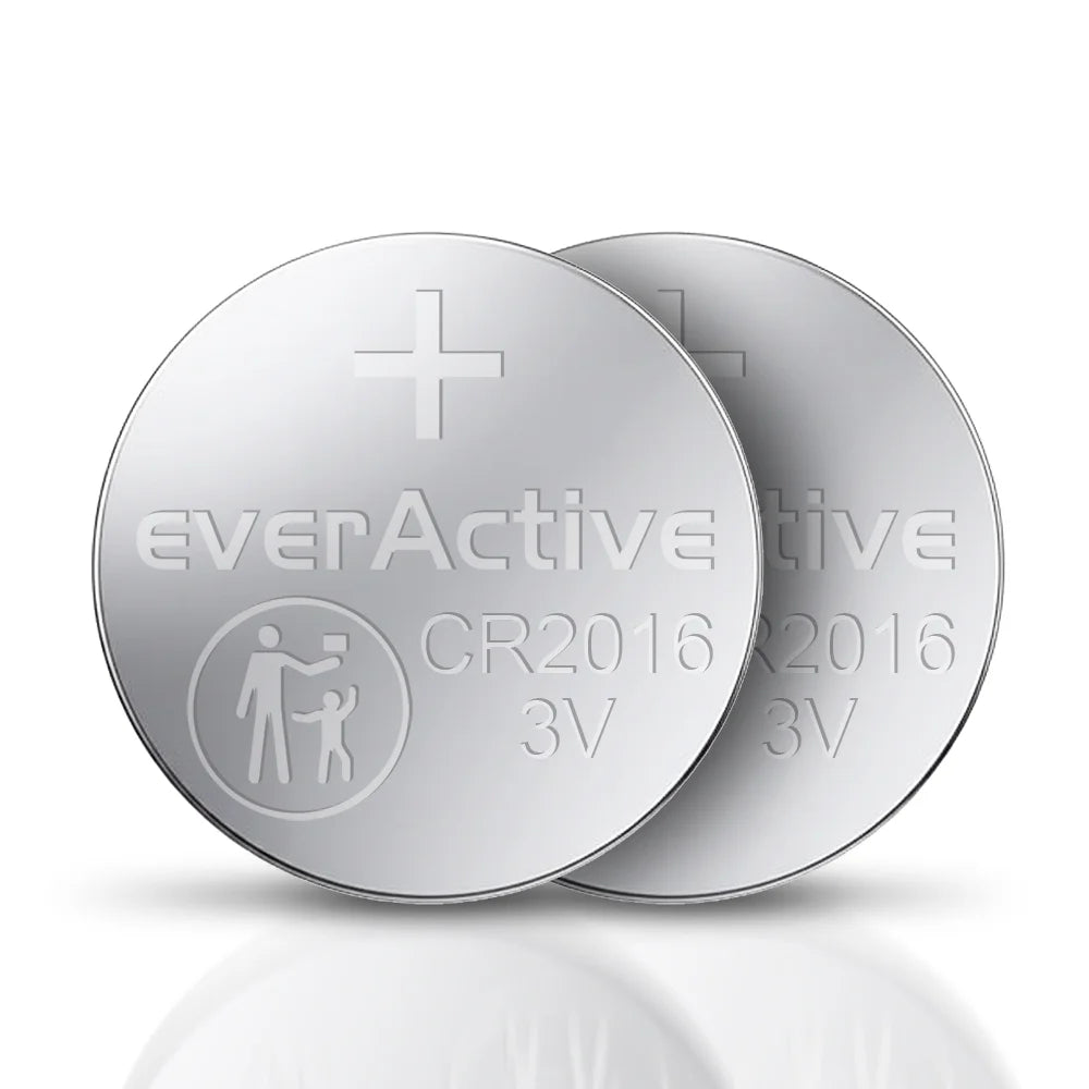 5er Pack everActive CR2016 Lithium Knopfzellen 3 V - MIZO.at