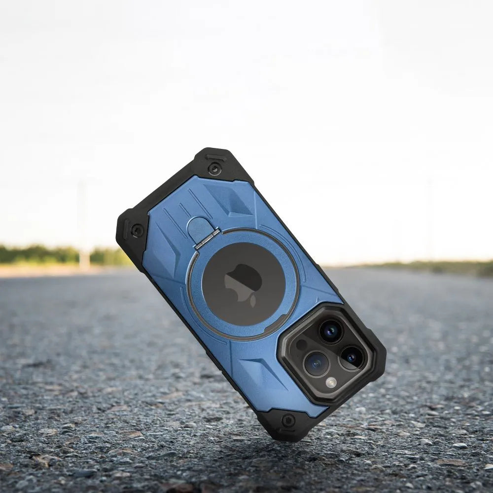 Armor Mag Cover Case iPhone 14 Pro Max – Blau Magnetisch Robust - MIZO.at