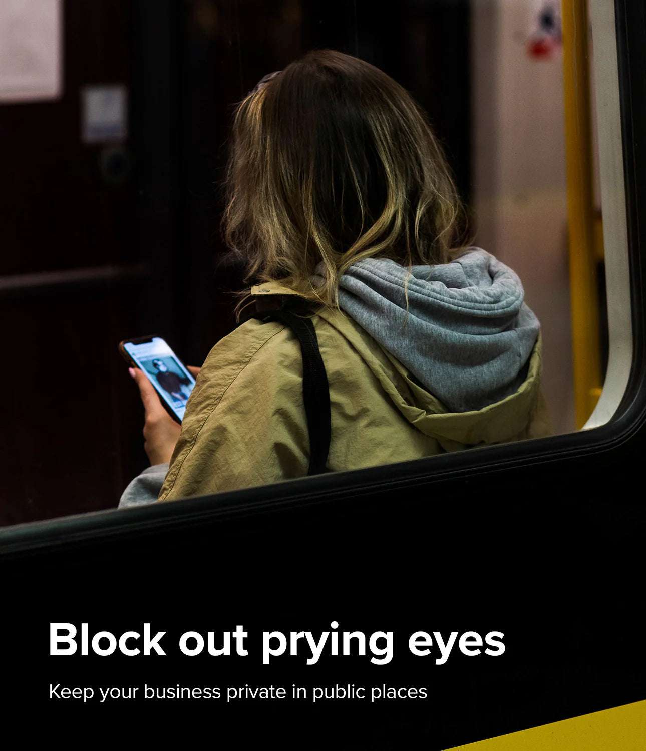 iPhone 14 Plus & iPhone 13 Pro Max Datenschutz Panzerglas – 9H Anti-Spy Blickschutz - MIZO.at