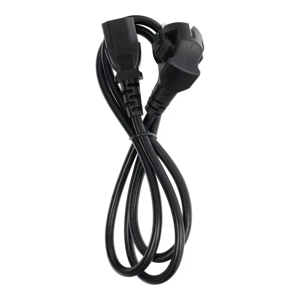 Stromkabel 230V 16A für PC/Monitor/Drucker – 1,2m Kaltgerätekabel Schwarz - MIZO.at