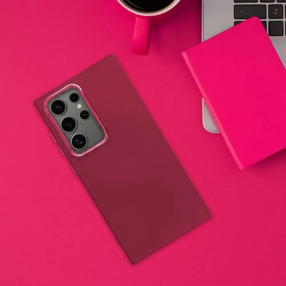 Samsung Galaxy S26 Ultra Frame Case Hülle Magenta - MIZO.at