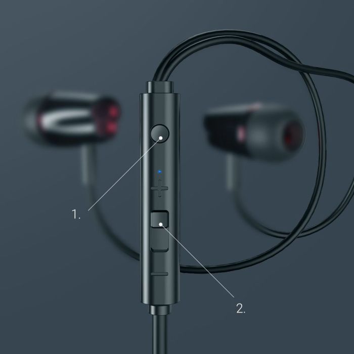In-Ear Kopfhörer Schwarz – 3,5 mm Klinke mit Mikrofon & Fernbedienung - MIZO.at