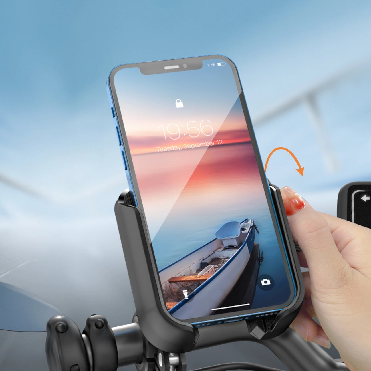 Fahrrad Handyhalter Lenker stabil 360° Smartphone Halter Joyroom JR-ZS431 - MIZO.at