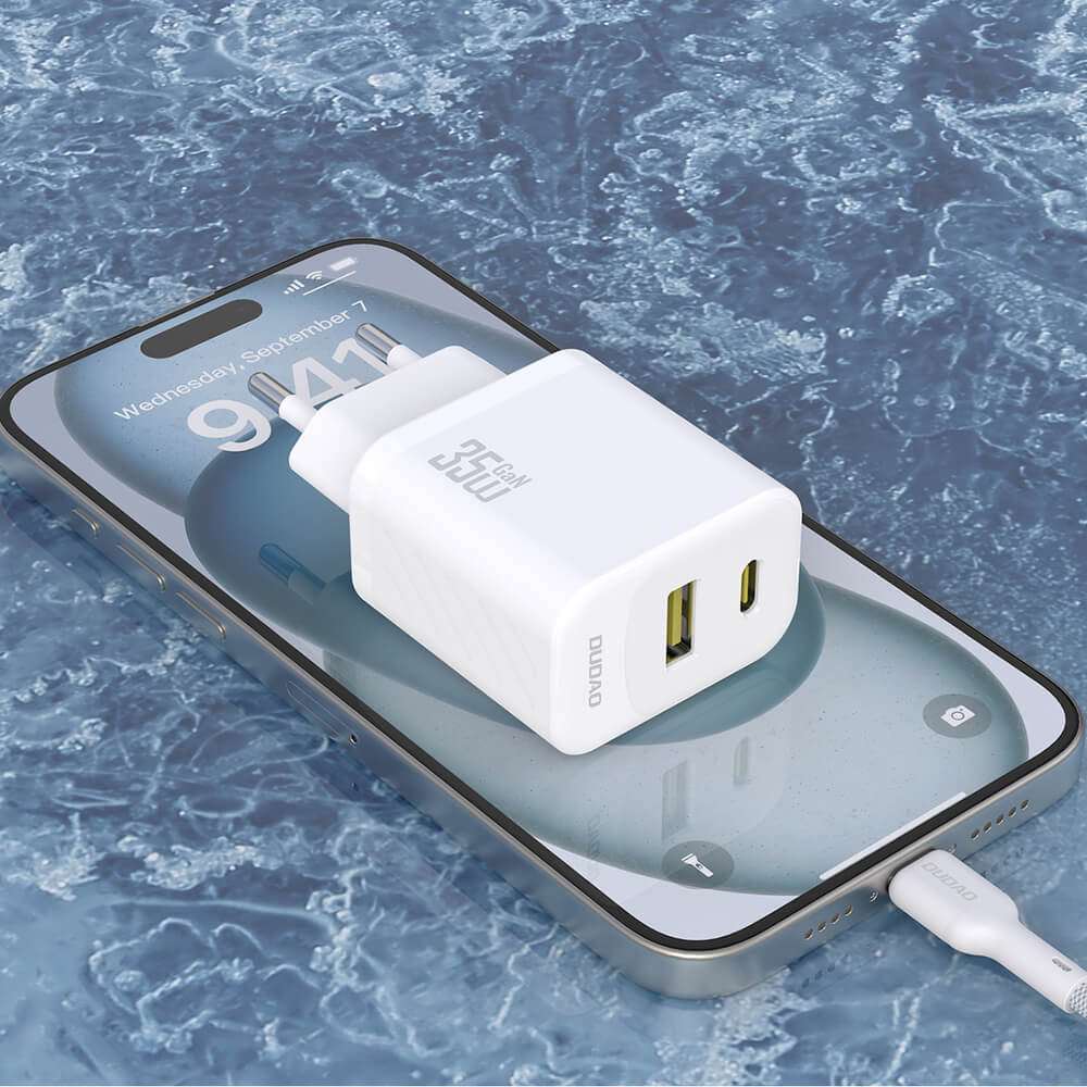 Dudao A27 MaxC 35W GaN Ladeset + USB-C Kabel Weiß - MIZO.at