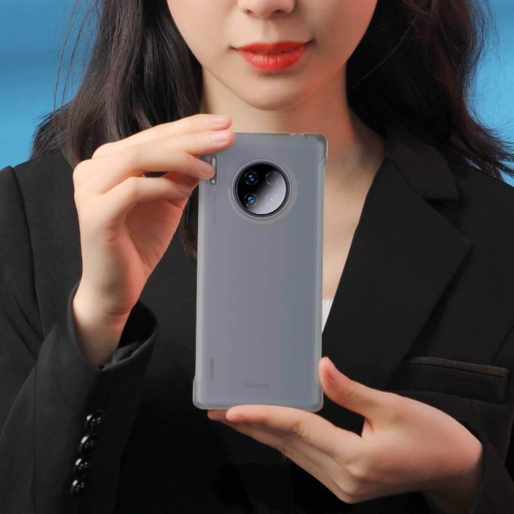 Huawei Mate 30 Pro Case Jelly – Transparent Flüssig-Silikon Elegant - MIZO.at