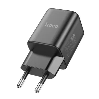 30W GaN HOCO Charger | Type C PD QC Starlight Black - MIZO.at