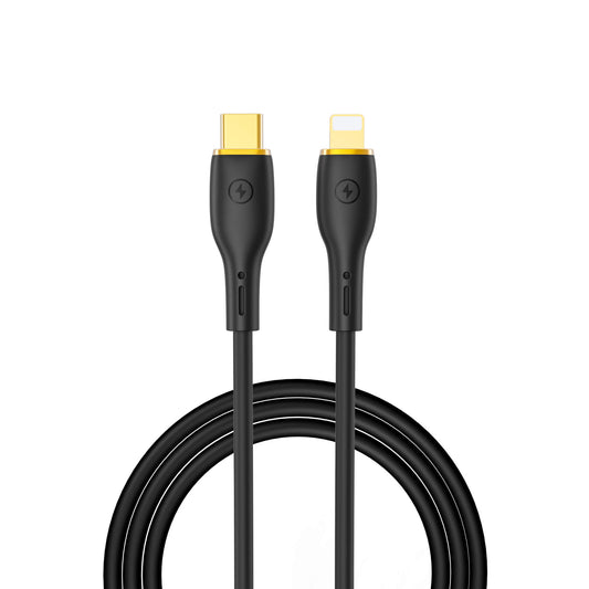 WIWU YQ01 USB-C to Lightning Cable 30W – 1.2m Black - MIZO.at