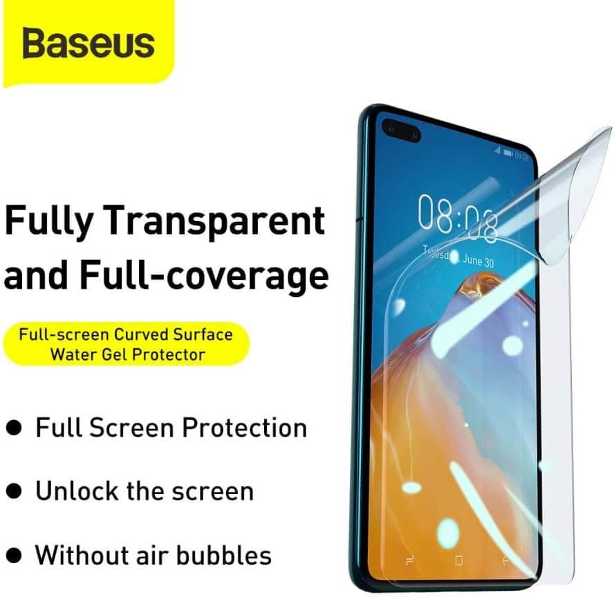 Huawei P40 Gel Displayschutz – Gewölbt Wasser-Gel 2er Pack - MIZO.at