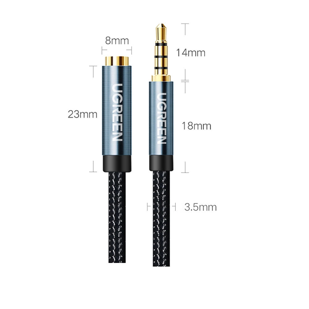 Ugreen 3.5mm AUX Verlängerungskabel – 0.5m Audiokabel Premium - MIZO.at