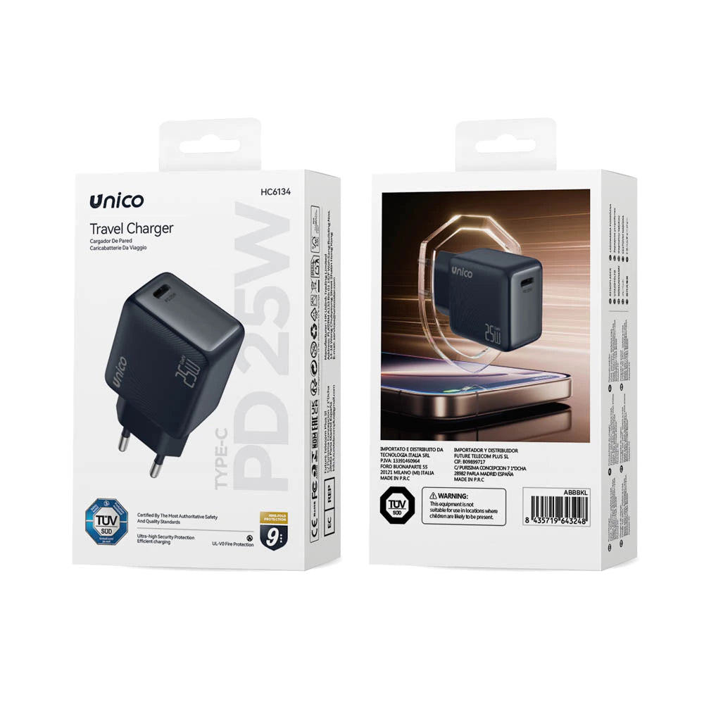 20 W USB-C PD Schnellladegerät Wandladegerät Schwarz - MIZO.at