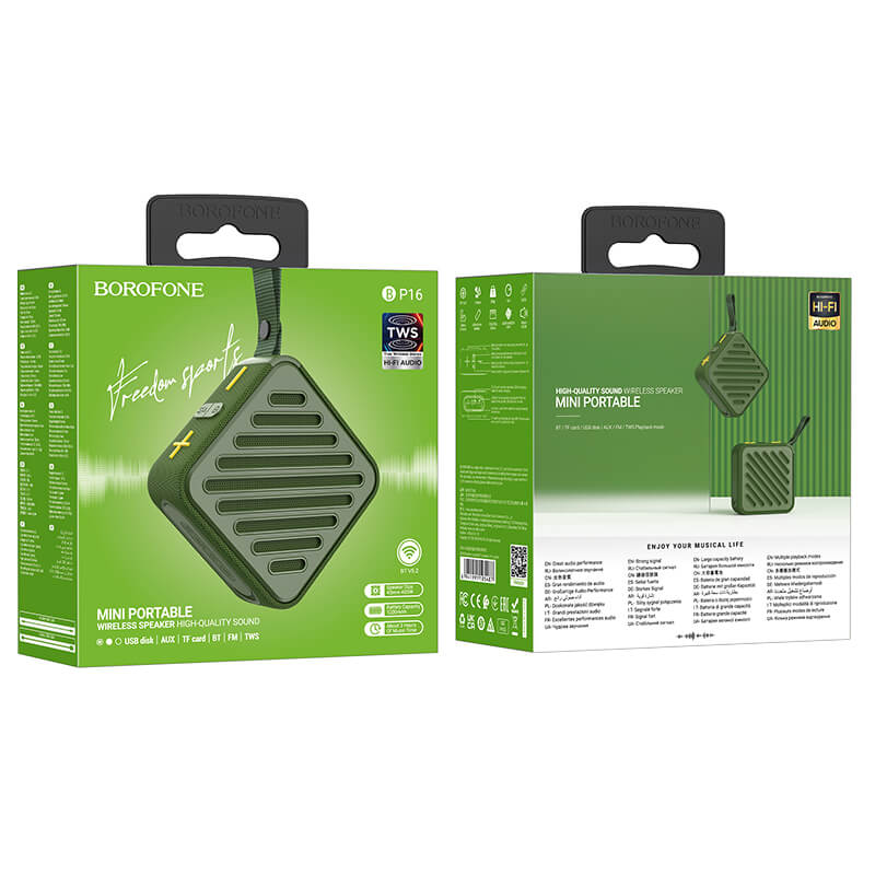 BP16 Freedom Bluetooth Speaker | Grün, Kompakt & Kraftvoll - MIZO.at