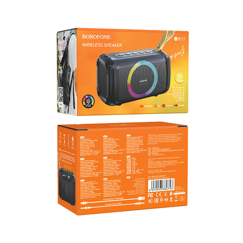 Borofone BR17 Cool Sports Bluetooth Speaker | Tragbar & Kraftvoll - MIZO.at