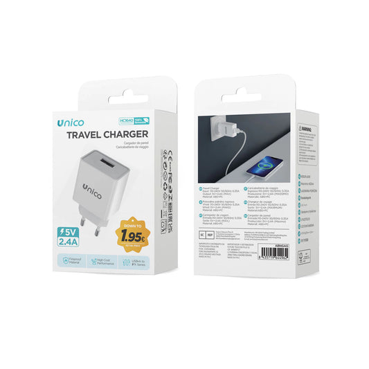 HC1640 USB Ladegerät 2.4A 12W Netzteil Weiß - MIZO.at