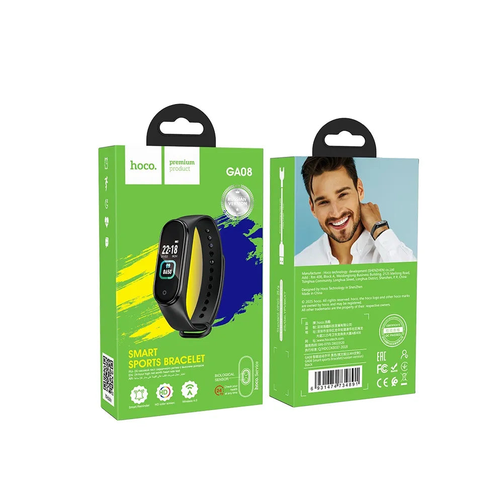Hoco GA08 Smart Sport Armband Fitness Tracker Schwarz - MIZO.at