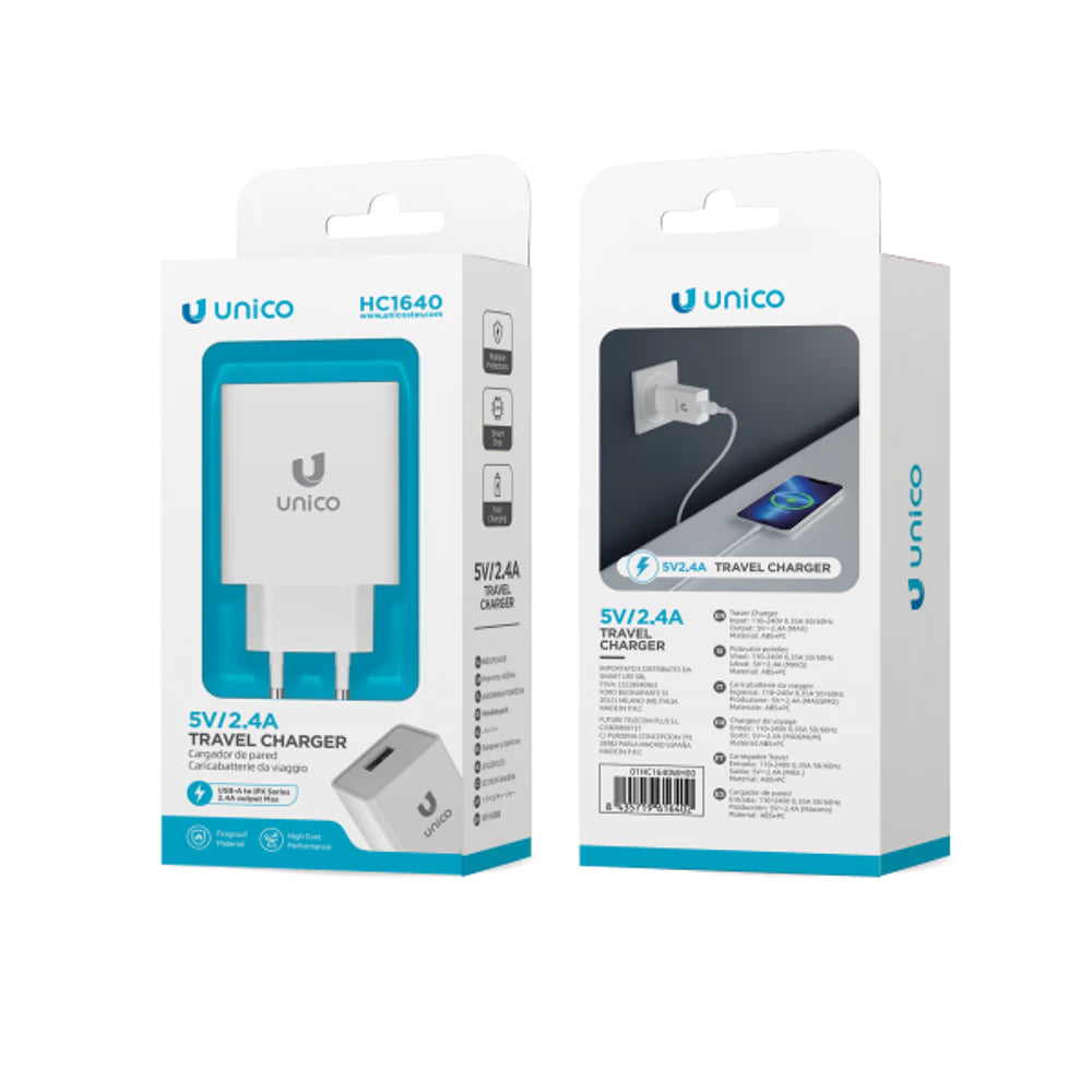 HC1640 USB Ladegerät 2.4A 12W Netzteil Weiß - MIZO.at