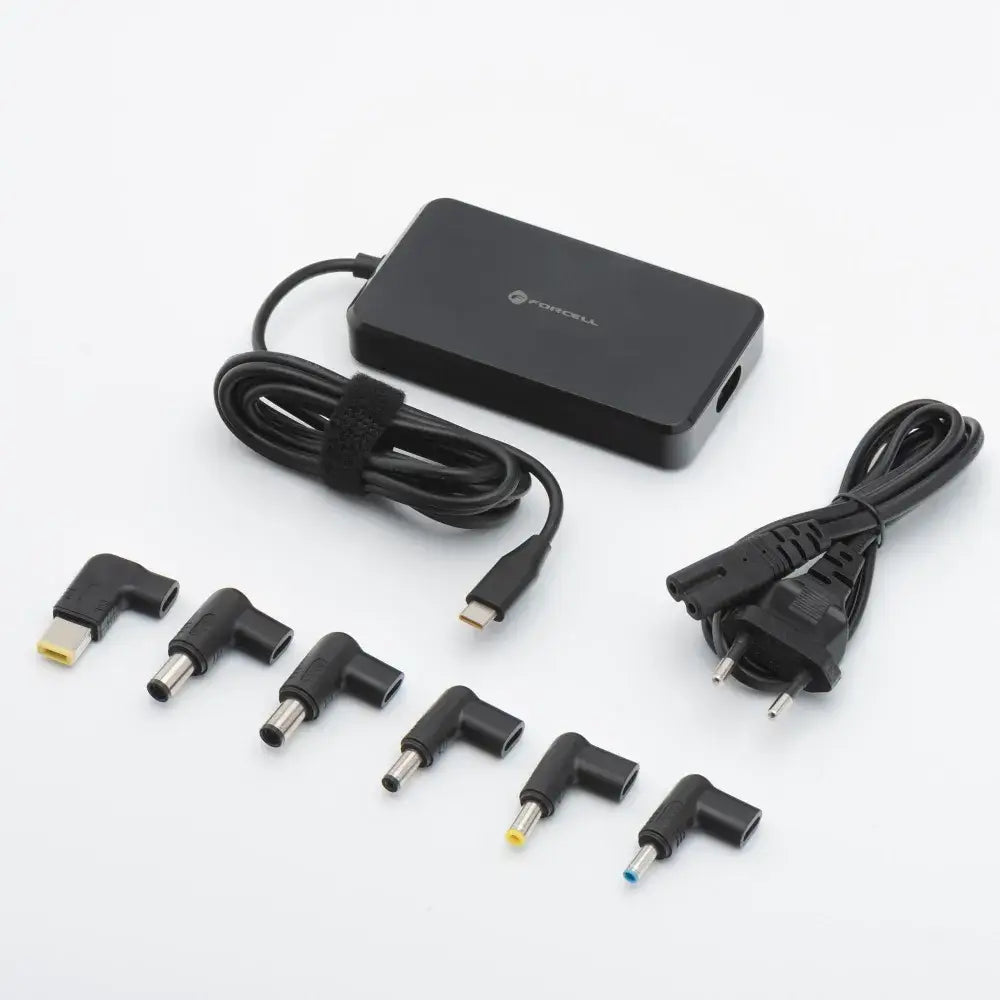 Forcell E856 Universal Laptop Charger 90W 6 Adapter Schwarz - MIZO.at