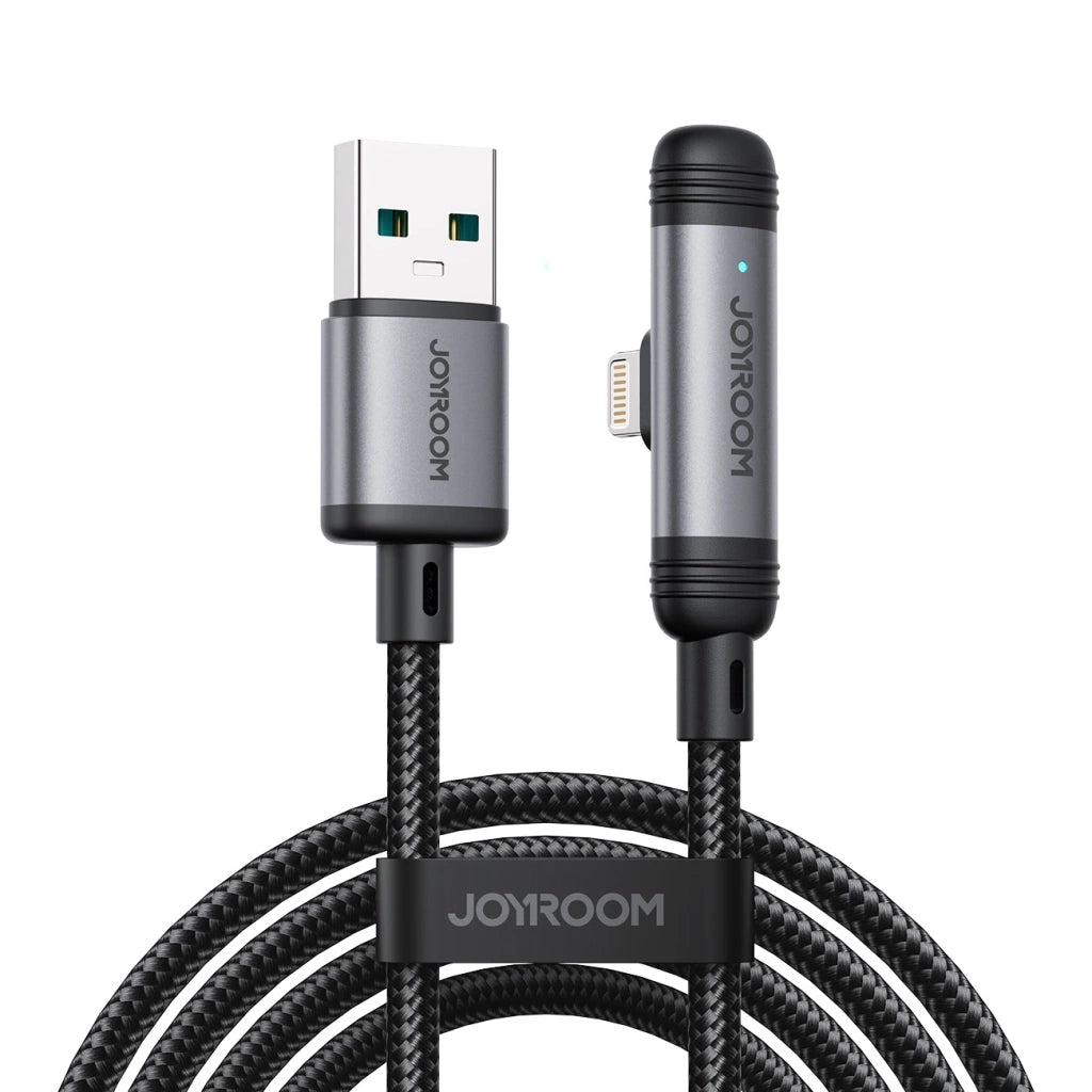 USB A auf Lightning Kabel 3A 90° Winkel Ladekabel 1.2m Joyroom S-A56 - MIZO.at