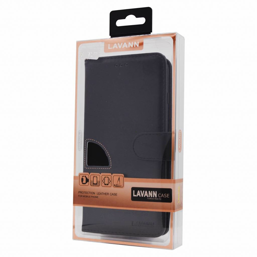 Lavann Protection Leder Bookcase für Redmi Note 11S – Schwarz - MIZO.at