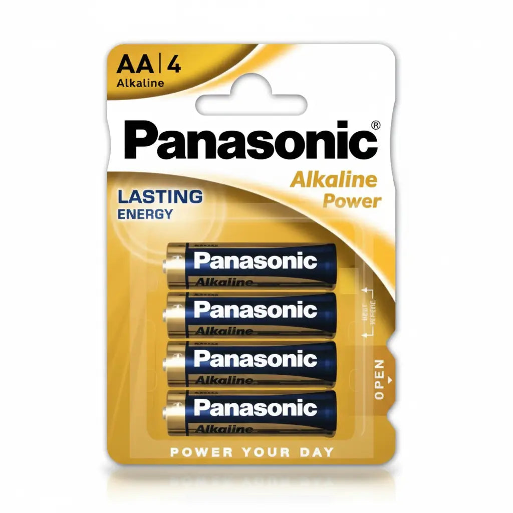AA Batterie 1.5V LR6 Mignon Alkaline 4er Pack Panasonic - MIZO.at