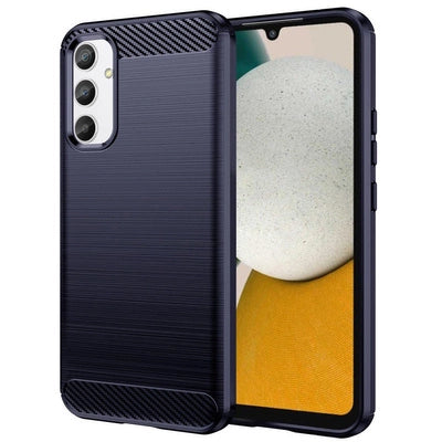Samsung Galaxy A54 5G Carbon Case | Flexible Silicone Cover in Blue - MIZO.at