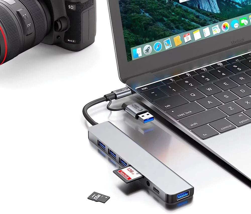 Tech-Protect HB06 9-in-1 USB-C Hub - Multiport Adapter Space Grau - MIZO.at