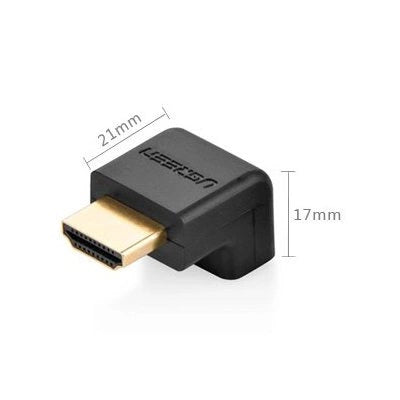 Ugreen Right Angle HDMI Adapter | 4K 60Hz Space-Saving - MIZO.at
