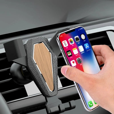 Gravity Auto Smartphone-Halter Silber – Befestigung YC07 - MIZO.at