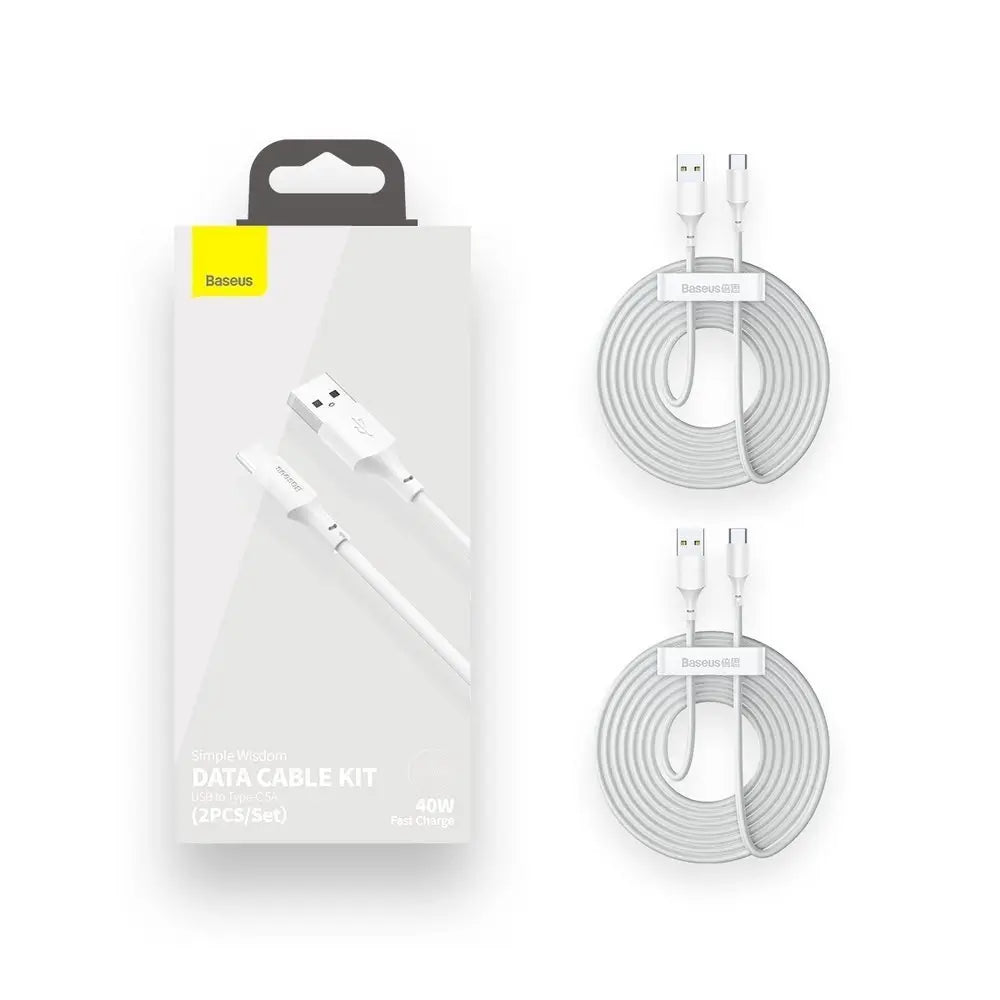 Baseus 2er-Pack USB-C Ladekabel – 40W 5A Schnellladung - MIZO.at