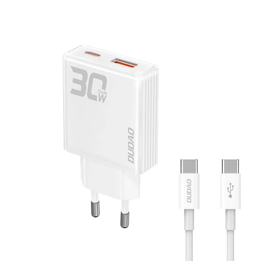 Dudao A30EUT 30W GaN USB-A / USB-C Wall Charger | Compact & Safe - MIZO.at