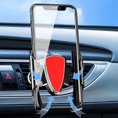 Universal Gravity Smartphone-Halter Silber – Auto Befestigung YC05 - MIZO.at