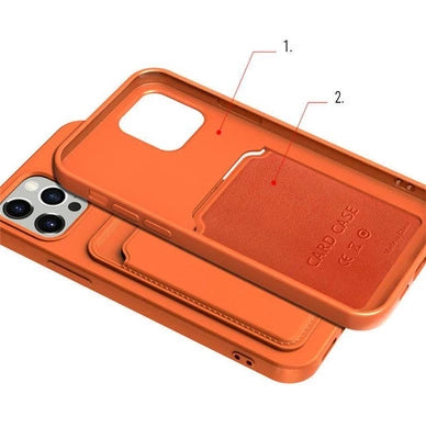Samsung S22 Ultra Wallet Case Marineblau – Silikon Kartenfach Schutzhülle - MIZO.at