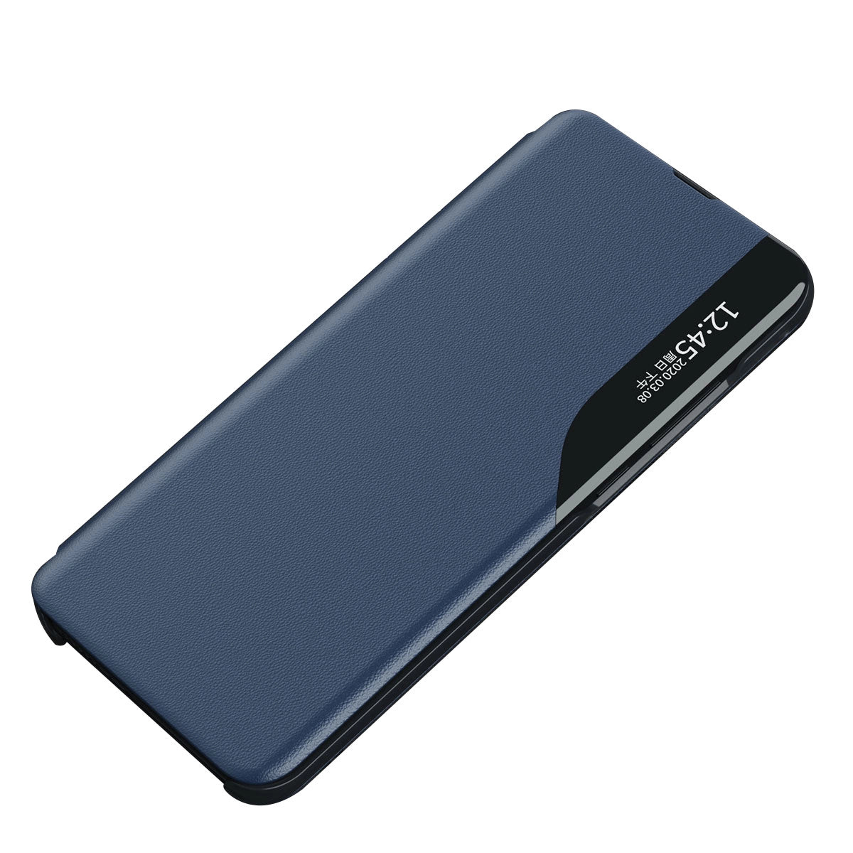 Samsung S24 Ultra Eco Leather View Case – Blau Premium Flip Cover - MIZO.at