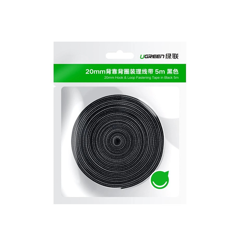 Ugreen Kabel Organizer 2m – Velcro Kabelmanagement Tape Schwarz - MIZO.at