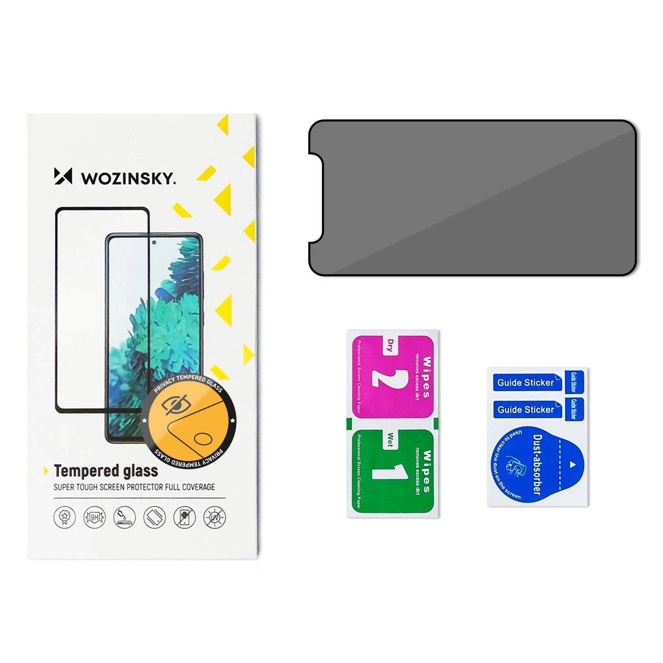 Wozinsky Privacy Glas iPhone 15 – 9H Anti-Spy Sichtschutz Panzerglas - MIZO.at